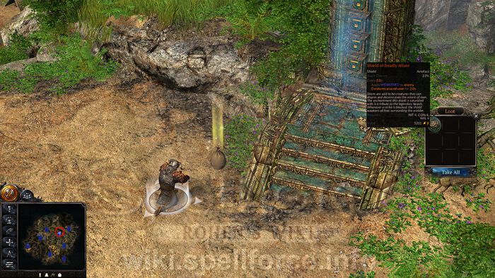 Serpent Altar, hill above Hybernian Temple [Shield of Deadly Allure]